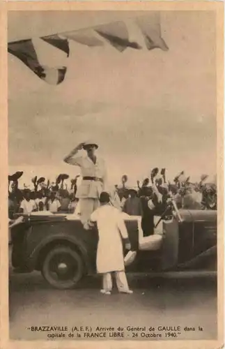 Brazzaville - Arrivee du General de Gaulle 1940 -98468