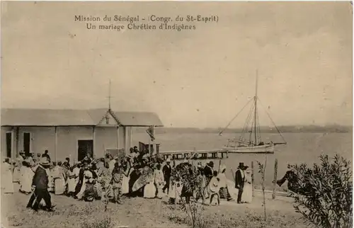 Senegal - Un mariage Chretien d Indigenes -98592