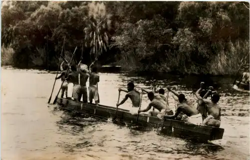 native Canoe on the Zambezi River Victoria Falls - Sudan -98318