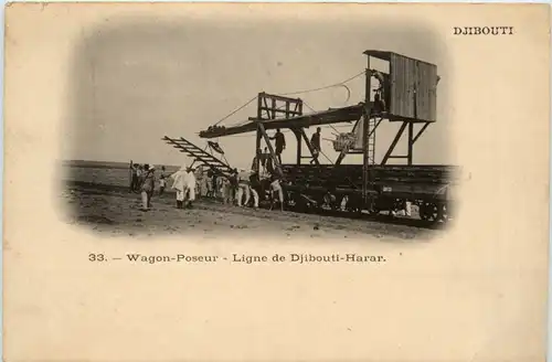 Djibouti - Wagon Poseur - Ligne Djibouti-Harar -98142