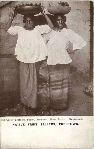 Sierra Leone - Freetown - Native Fruit Sellers -98162