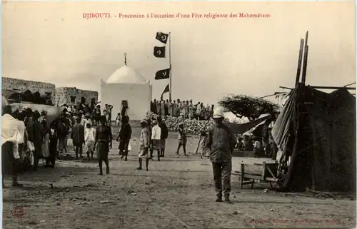 Djibouti - Procession a l occasion d une Fete -98728