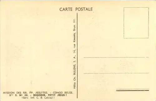 Congo Belge - Bonsoir Petit Jesus -98912