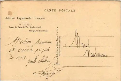 Tschad - Types de Sara -97674