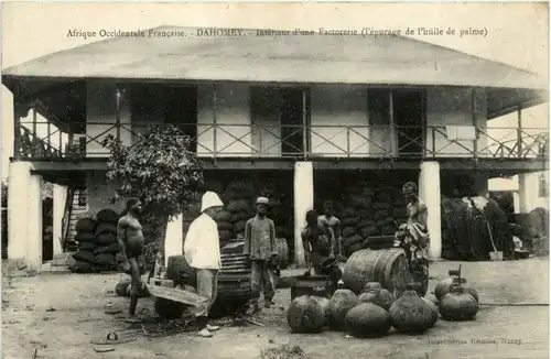 Dahomey . Interieur d une Factorerie -98052