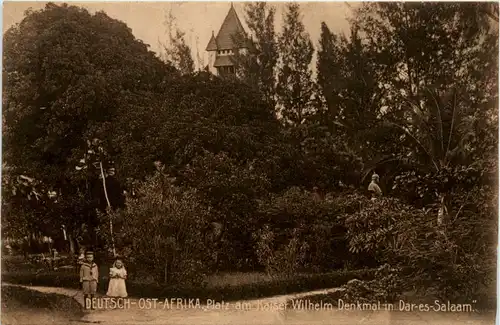 Deutsch Ost Afrika - Dar-es-Salaam - Platz am Kaiser Wilhelm Denkmal -99058