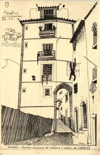 Alfama - Lisboa - dessin de Canelas -434604