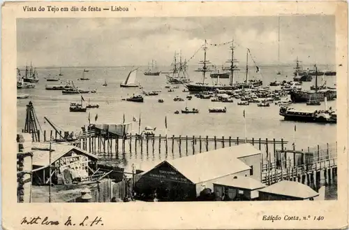 Lisboa - Vista do Tejo em dia de festa -99892