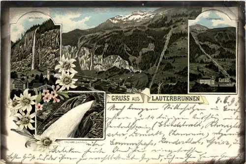 Gruss aus Lauterbrunnen - Litho -454794