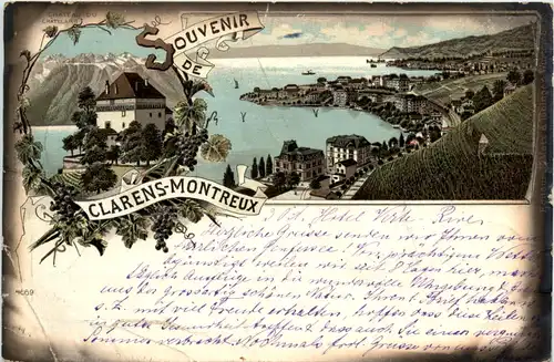 Souvenir de Clarens-Montreux - Litho -454790