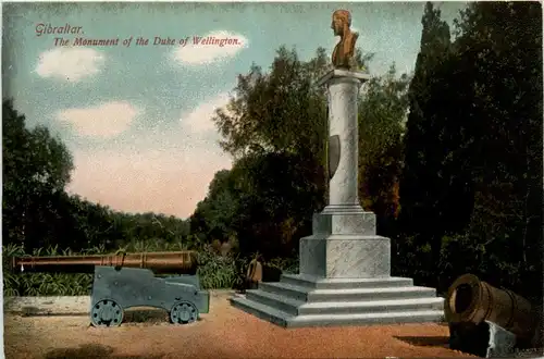 Gibraltar - The monument of Duke of Wellingtons -99510