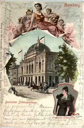 Hamburg - Deutsches Schuaspielhaus - Litho -455230