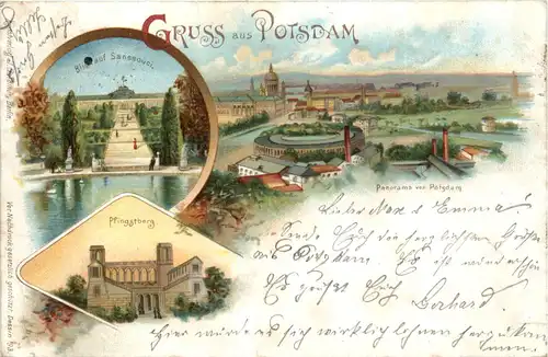 Gruss aus Potsdam - Litho -455200