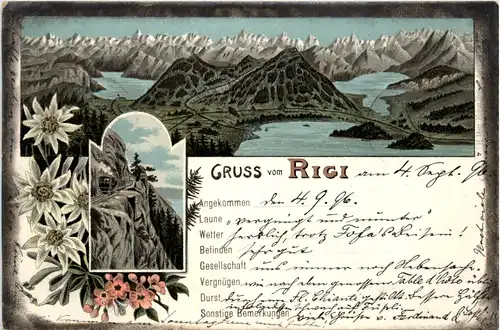 Gruss vom Rigi - Litho -454744