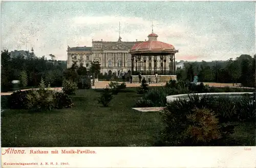 Altona - Rathaus mit Musik Pavillon -99764