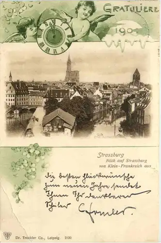 Strassburg - Neujahr 1901 -454732