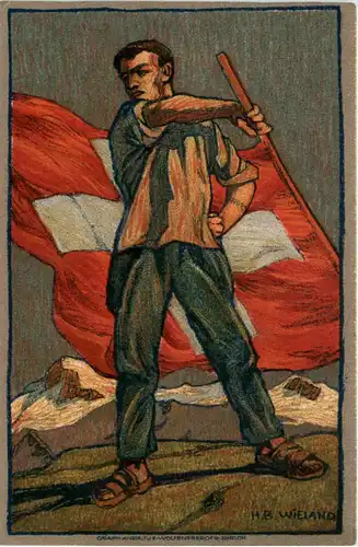 Bundesfeier Postkarte 1912 -454984