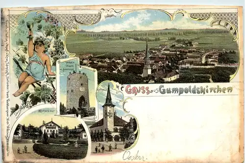 Gruss aus Gumpoldskirchen - Litho -455084