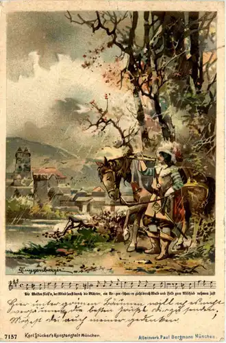 Bläser von Säckingen - Litho -455052