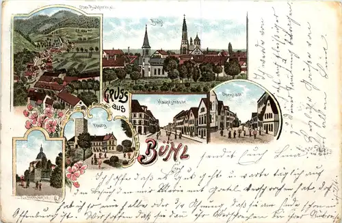 Gruss aus Bühl - Litho -455008