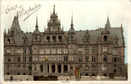 Gruss aus Wiesbaden - Rathaus -454786