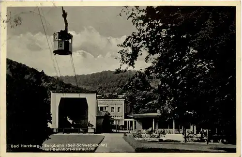 Bad Harzburg, Bergbahn mit Bahnhofs-Restaurant -372616