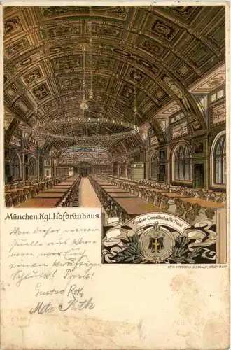 München Hofbräuhaus - Litho -455248