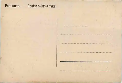 Deutsch Ost Afrika - Wanjamuesi Hütten -99080