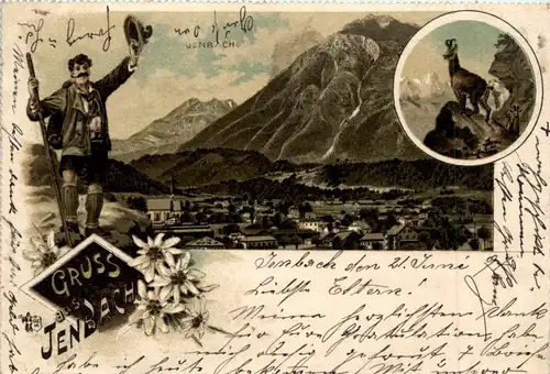 Gruss aus Jenbach - Litho -455166
