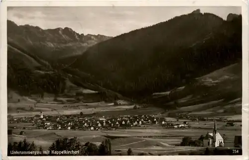 Unterammergau mit Kapperlkircherl -355904