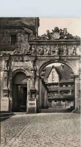 Bamberg, Portal der alten Residenz -373216