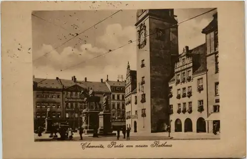 Chemnitz, Partie am neuen Rathaus -372610