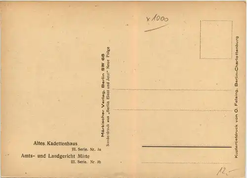 Berlin, Altes Kadettenhaus, Amts-und Landgericht Mitte -373360