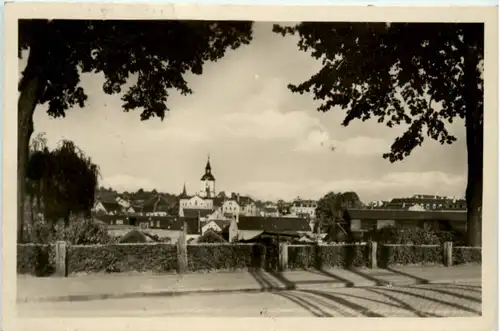 Meerane, Blick vom Bahnhof -372292