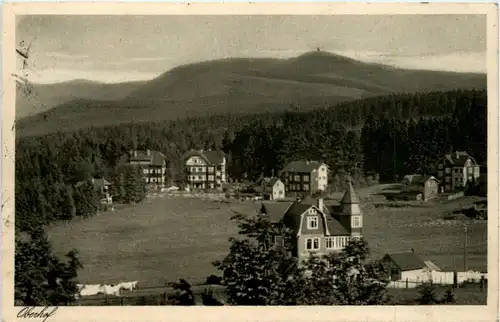 Oberhof Kurort, Blick nach dem Schneekopf v.Parkhotel Wünscher -372332