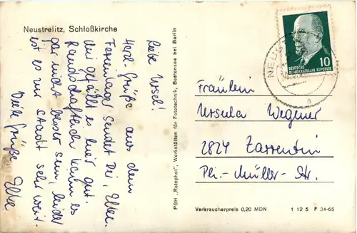 Neustrelitz, Schlosskirche -372452