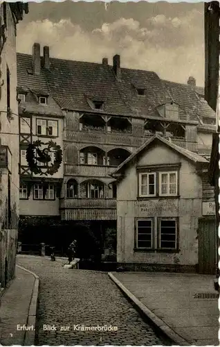 Erfurt, Blick zur Krämerbrücke -373946