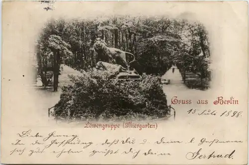 Berlin, Löwengruppe Tiergarten -373338