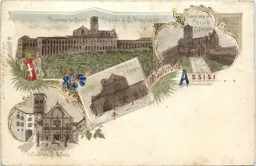 Un Saluto da Assisi - Litho -73964