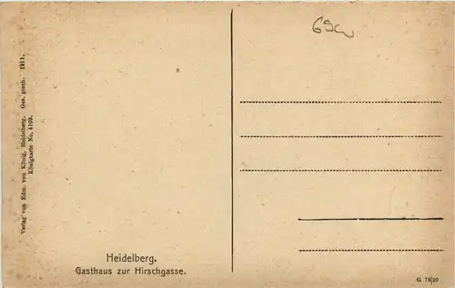 Heidelberg - Gasthaus zur Hirschgasse -73984