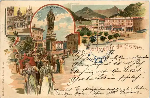 Souvenir de Como - Litho -74044