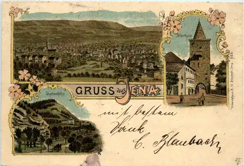 Gruss aus Jena - Litho -74224