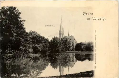 Gruss aus Leipzig, Lutherkirche -374534