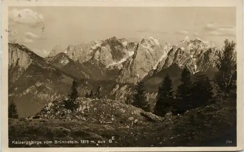 Kaisergebirge vom Brünnstein -374808