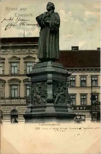 Gruss aus Eisenach, Lutherdenkmal -374614