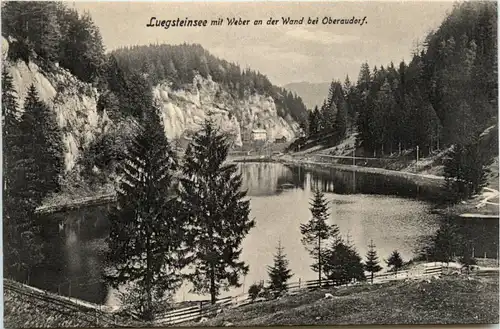 Luegsteinsee mit Weber an der Wand bei Oberaudorf -374824