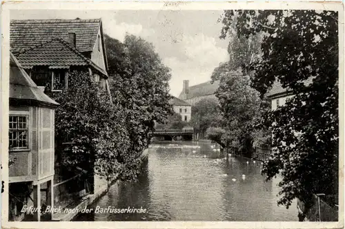 Erfurt, Blick nach der Barfüsserkirche -373832