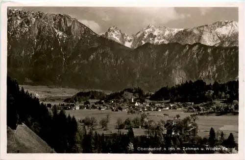 Oberaudorf, mit Zahmen u. Wilden Kaiser -374884