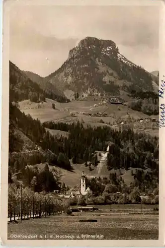Oberaudorf mit hocheck u. Brünnstein -374814
