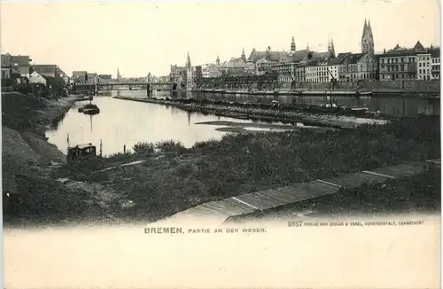 Bremen, Partie an der Weser -374914
